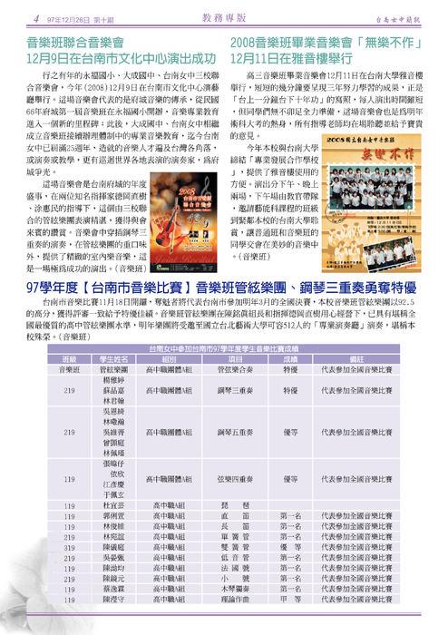 南女簡訊第十期